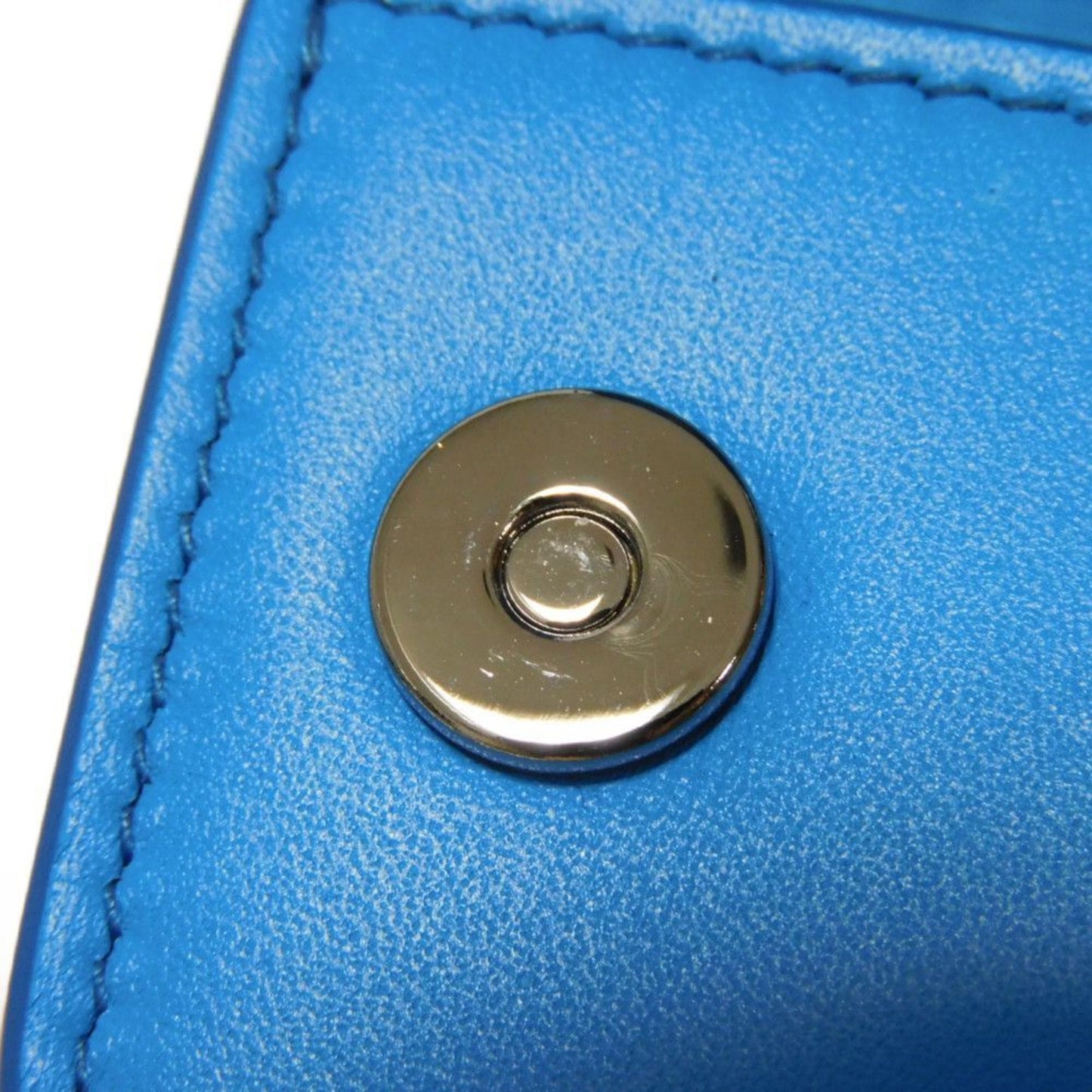 Christian Dior Dior Keychain Airpods Pro Case Flap Smooth Calfskin Neck Strap Metal Blue 2Adkh271Ucl