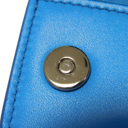 Christian Dior Dior Keychain Airpods Pro Case Flap Smooth Calfskin Neck Strap Metal Blue 2Adkh271Ucl