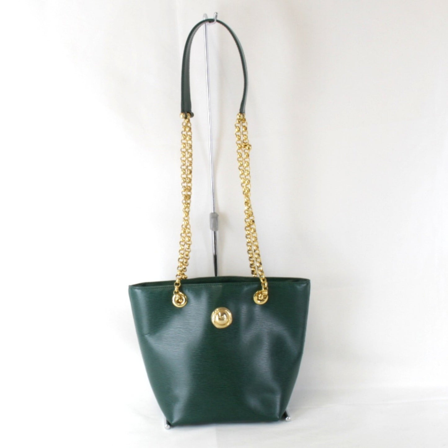 Chlo Chloe Chain Shoulder Bag Leather Green
