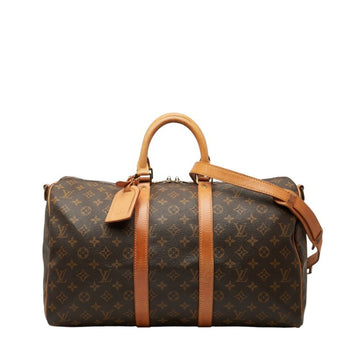 Louis Vuitton Monogram Keepall Bandouliere 45 Boston Bag