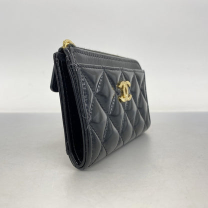 Leather Chanel Coin Purse/ Coin Case Patent