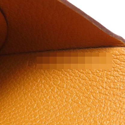 Hermes Herms Calvi Duo Silver Hardware Coin Case Evercolor