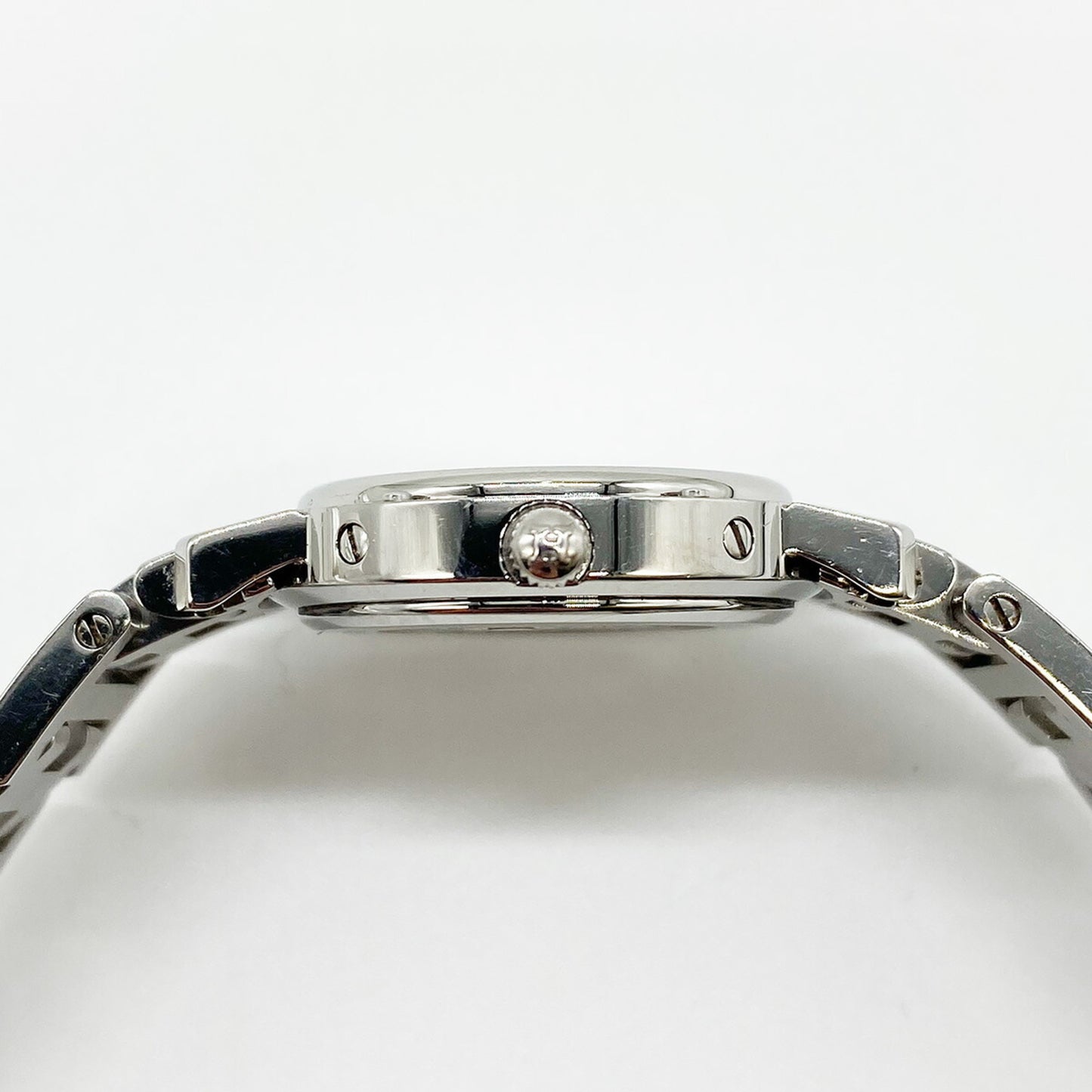 Hermes Watch Cl4.210 Clipper Quartz Pink Shell Stainless Steel Dial