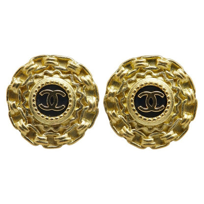 Vintage Chanel Coco Mark Round Earrings