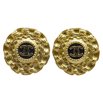 Vintage Chanel Coco Mark Round Earrings