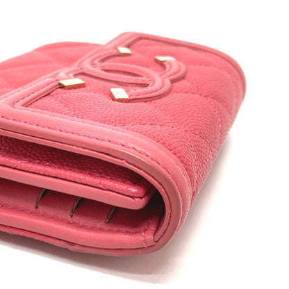 Chanel Ap0375 Cc Filigree Matelasse Medium-Long Wallet