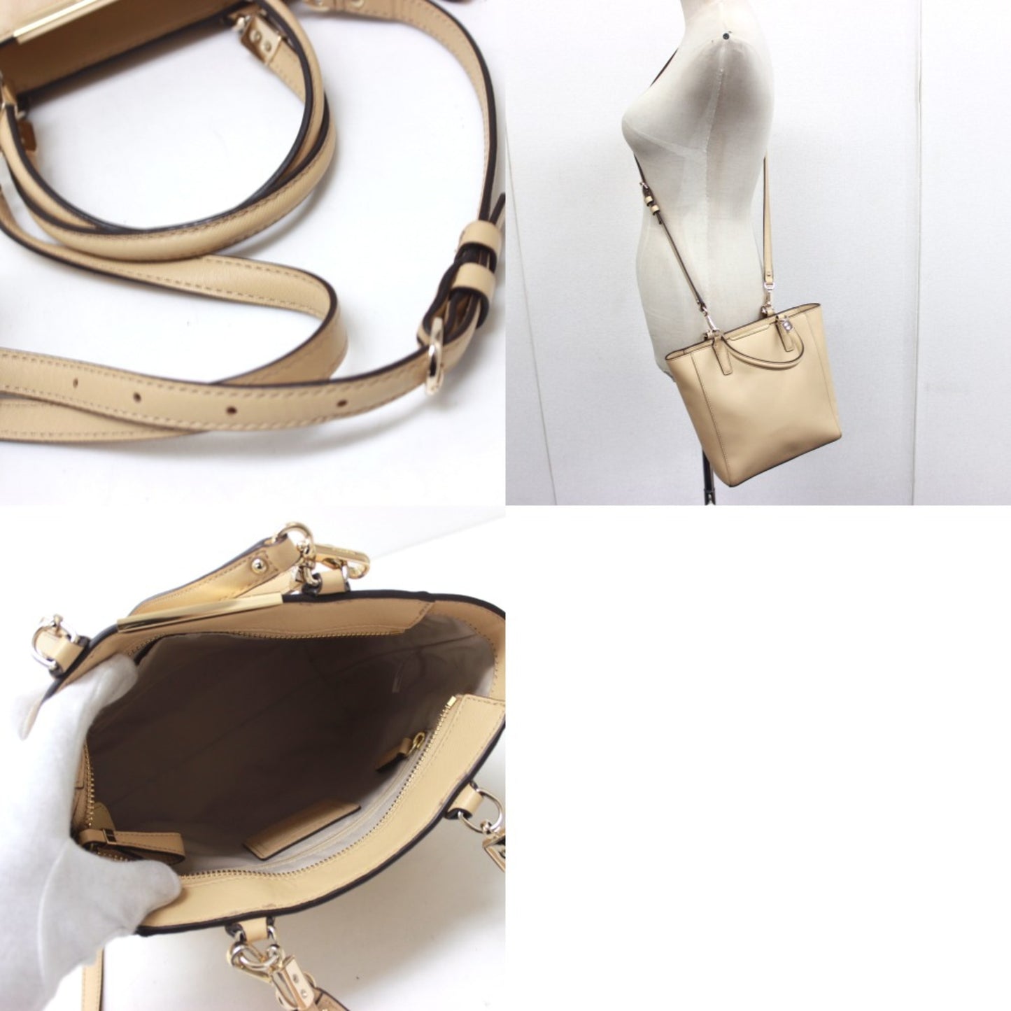 Coach 29001 Madison Mini Bag 2Way Bag Hand Bag Beige