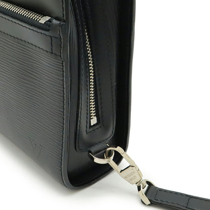 Louis Vuitton Epi Leather Hoche Second Bag/Clutch Bag In Black