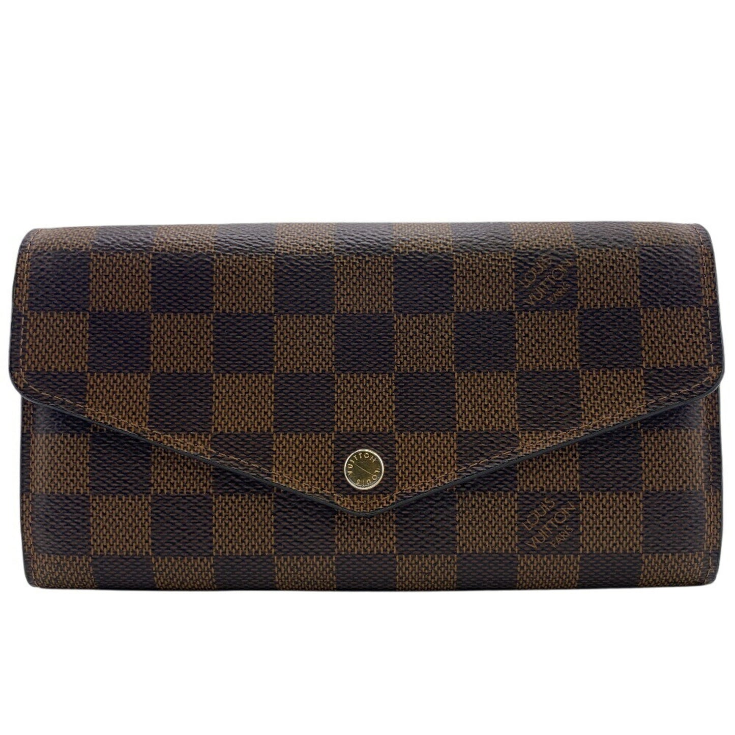 Louis Vuitton N63209 Portefeuille Sarah Damier Long Wallet Brown
