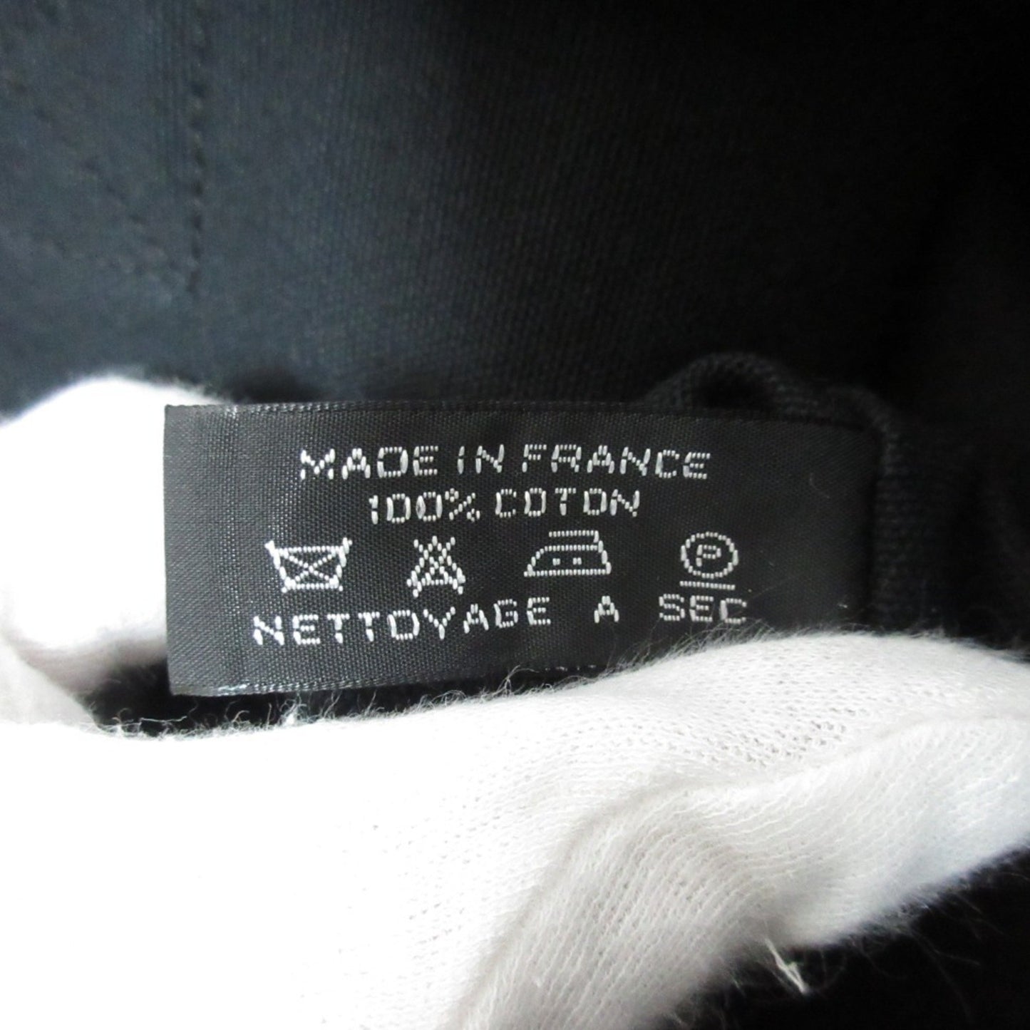 Hermes Hermes Foult Cabas Canvas Tote Bag Black