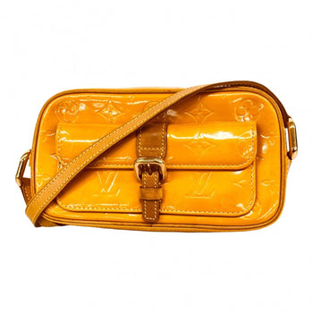 Louis Vuitton Vernis Christie Mm Shoulder Bag M91108 Jaune