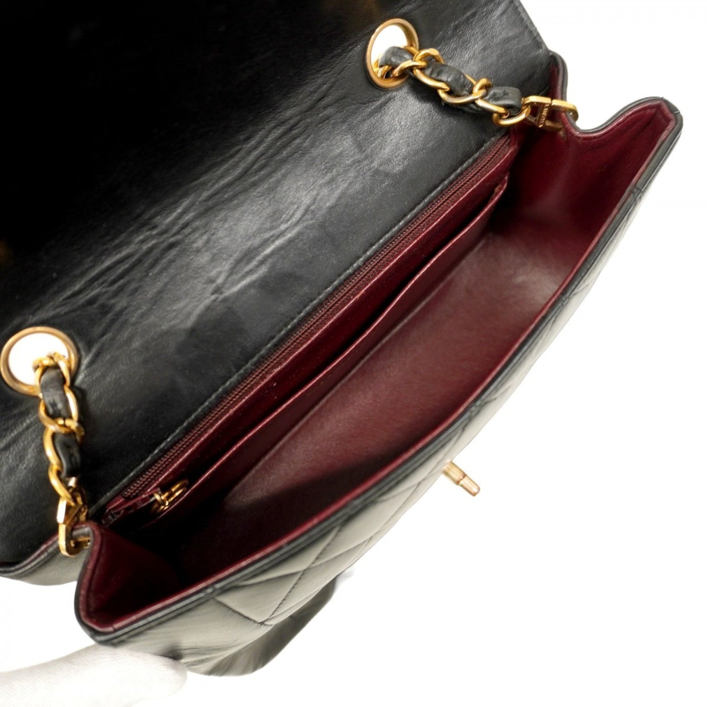 Chanel Diana Matelasse Chain Shoulder Bag In Lambskin
