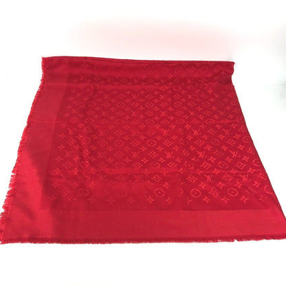 Louis Vuitton Louis Vuitton Monogram Stole Scarf Fringe Shawl Wool Silk