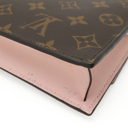 Louis Vuitton Monogram Portefeuille Flore Chain Shoulder Bag/Clutch Bag Rose Ballerine M67405
