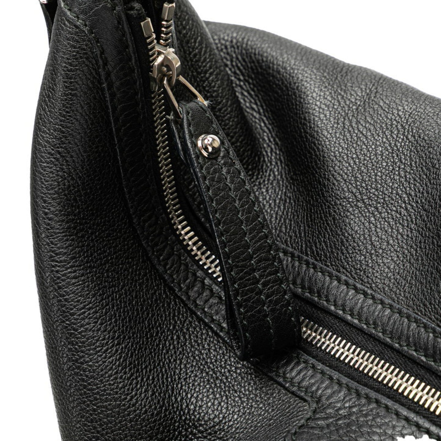 Gucci Interlocking G Handbag 232935 Black Leather