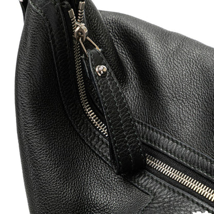 Gucci Interlocking G Handbag 232935 Black Leather