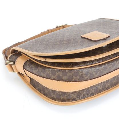 Celine Macadam Leather Shoulder Bag