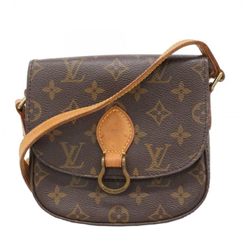 Louis Vuitton Monogram Mini Saint-Cloud Shoulder Bag M51244 Brown