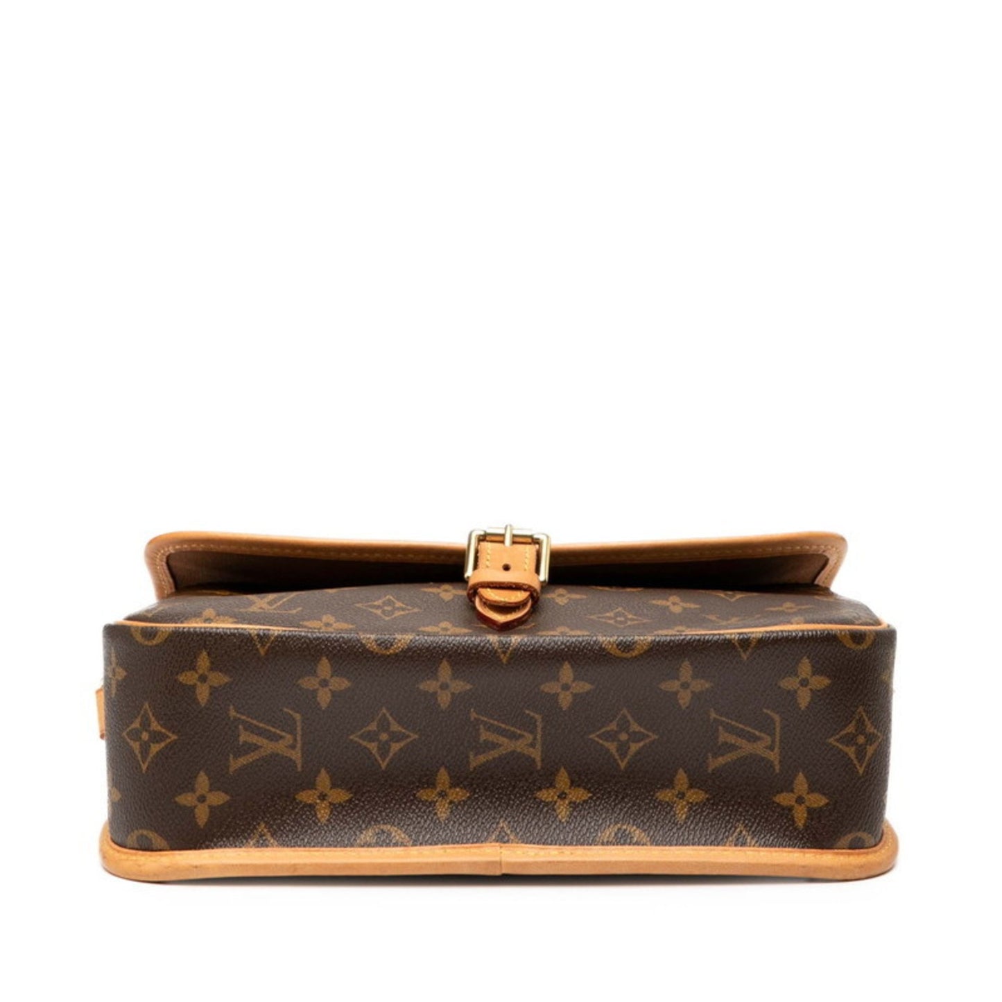 Louis Vuitton Monogram Sologne Shoulder Bag M42250 Brown Leather