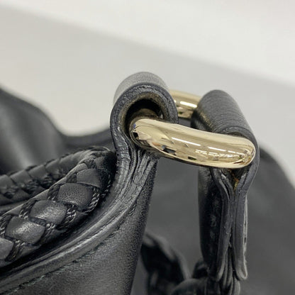 Gucci Marrakech Shoulder Bag 257029 Leather Black