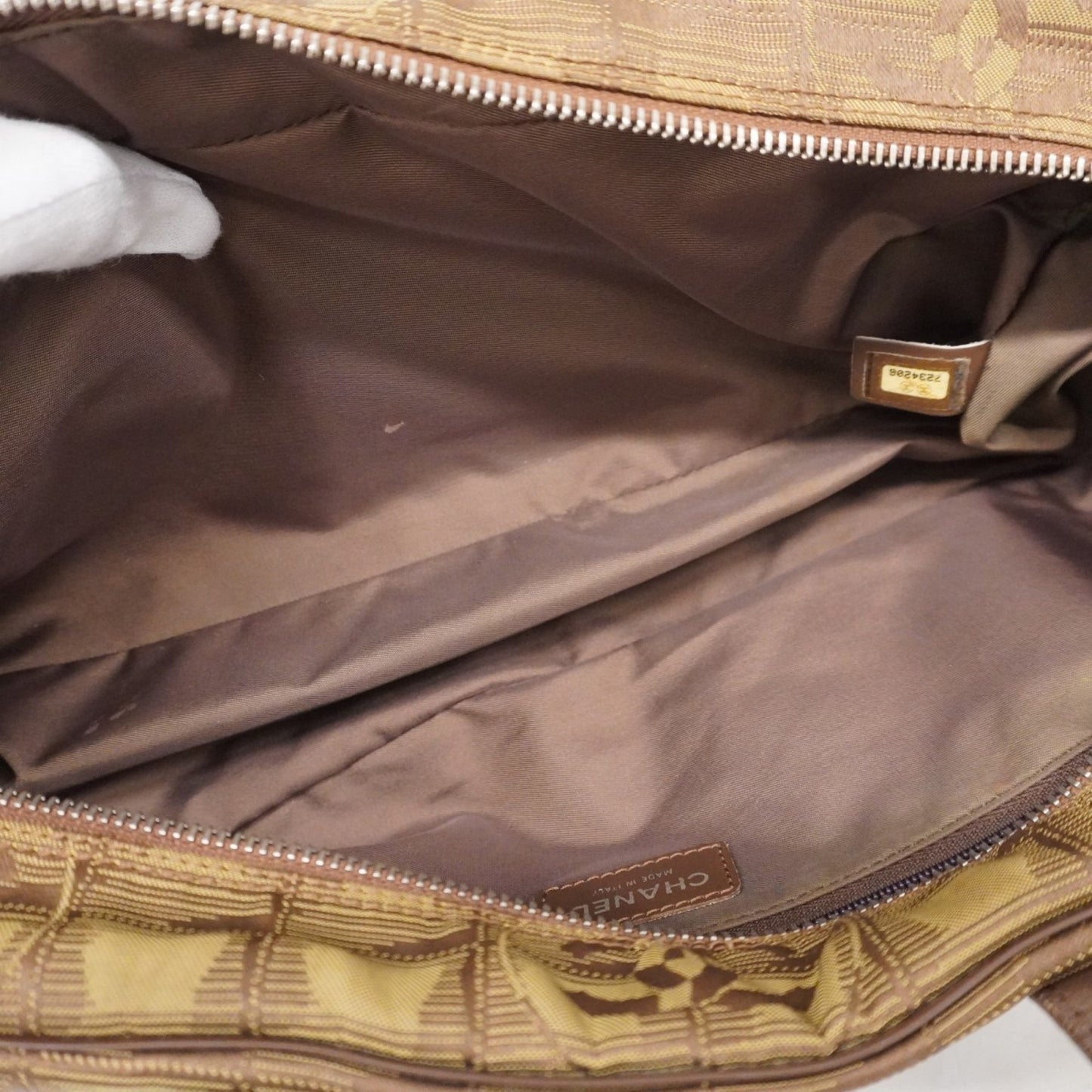 Chanel New Travel Nylon Handbag In Brown