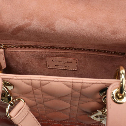 Christian Dior Dior Lady Dior Medium Handbag In Pink