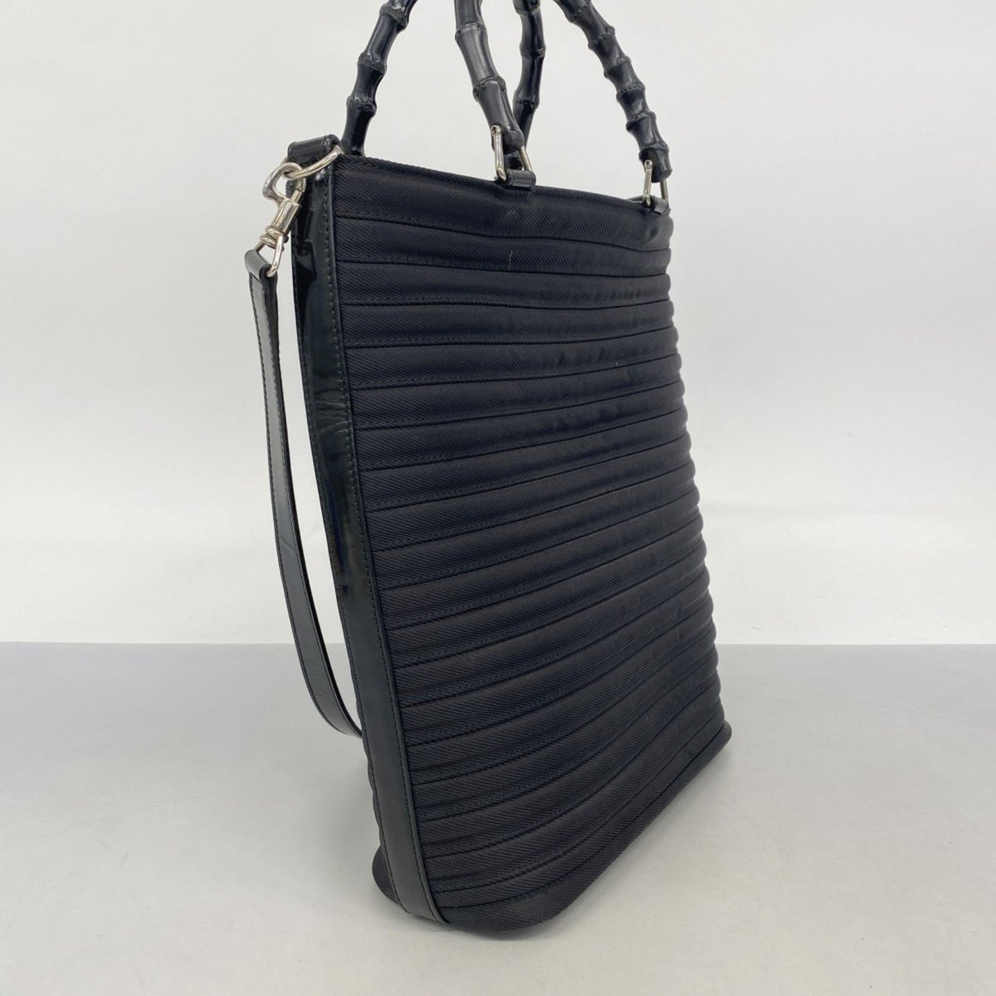 Gucci Bamboo 002 1998 Canvas Handbag