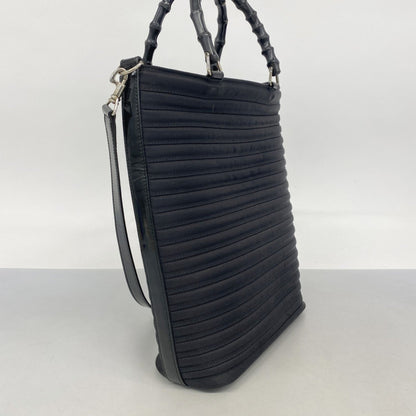 Gucci Bamboo 002 1998 Canvas Handbag