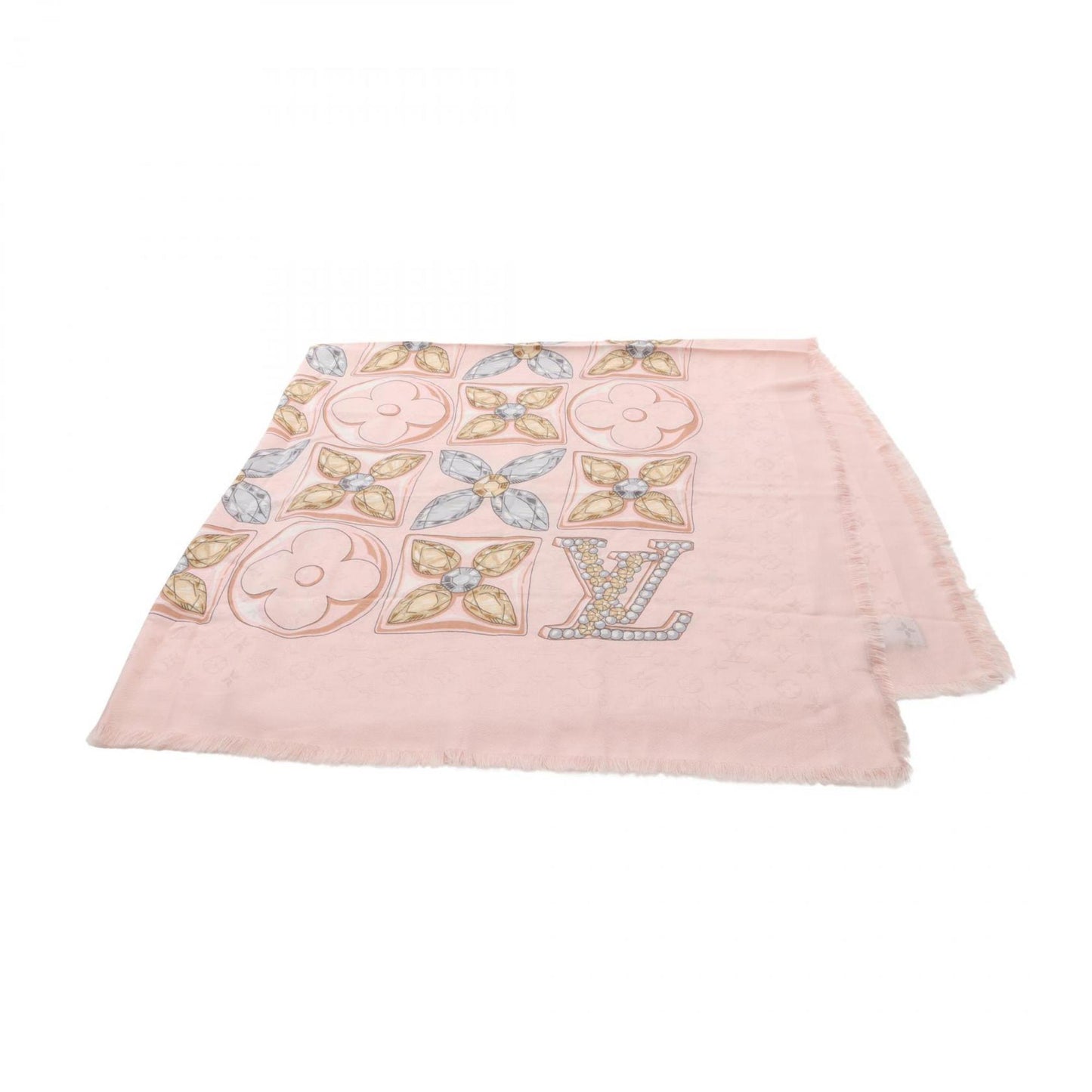 Louis Vuitton Monogram Flower Precious Dragon Scarf/Shawl