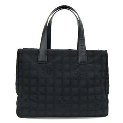 Chanel Tote Bag New Travel Line Mm A15991 Black Nylon Canvas Leather