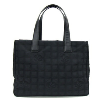 Chanel Tote Bag New Travel Line Mm A15991 Black Nylon Canvas Leather