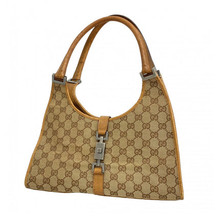 Gucci Gg Canvas Jackie Handbag 01719 Brown