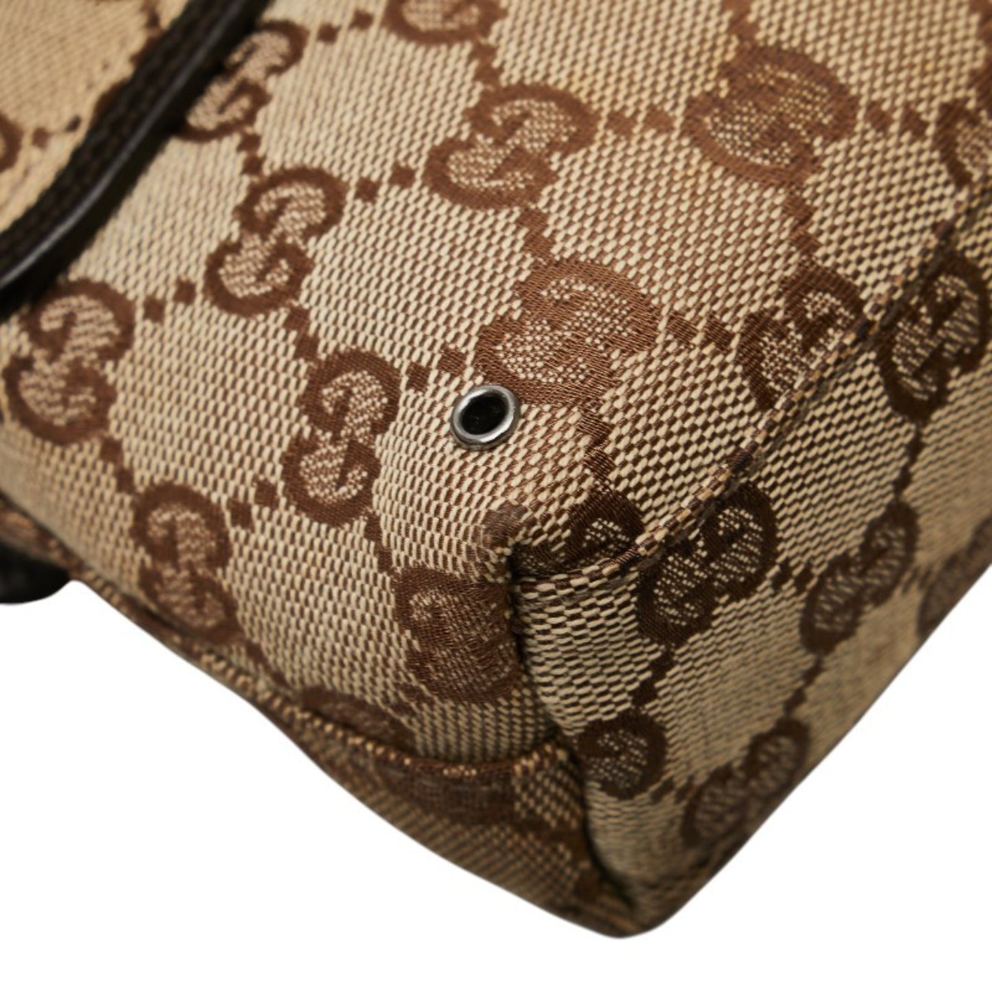 Gucci Gg Canvas Waist Bag/Body Bag 92543 Beige/Brown Canvas/Leather