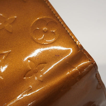 Louis Vuitton Vernis Porte Monnaie Carte Credit Tri-Fold Wallet M91170 Bronze