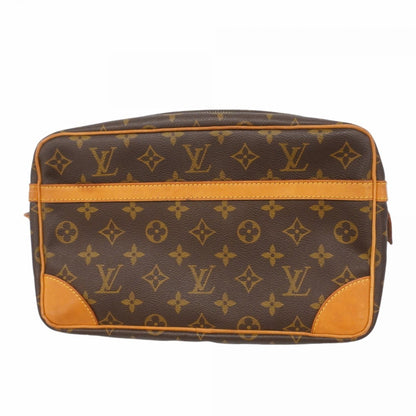 Louis Vuitton Monogram Compigne 28 Clutch Bag M51845 Brown