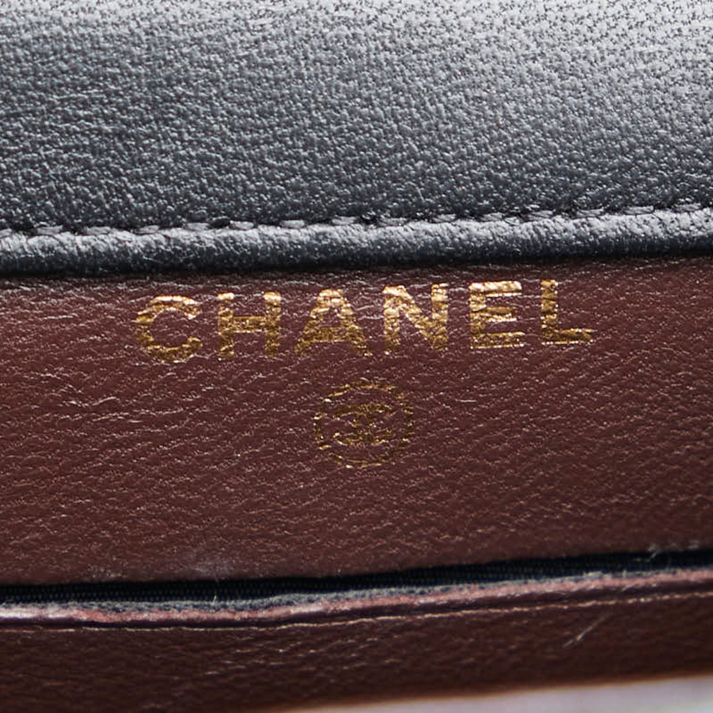 Chanel Matelasse Coco Mark Crossbody Chain Shoulder Bag In Black Lambskin