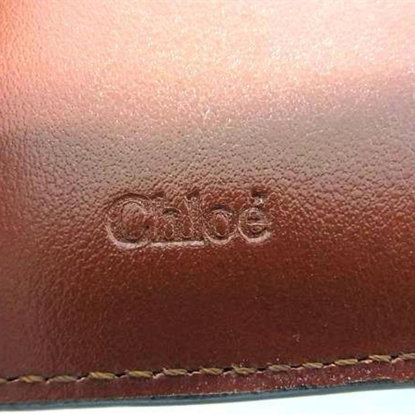 Chlo Chloe Wallet C Brown Leather