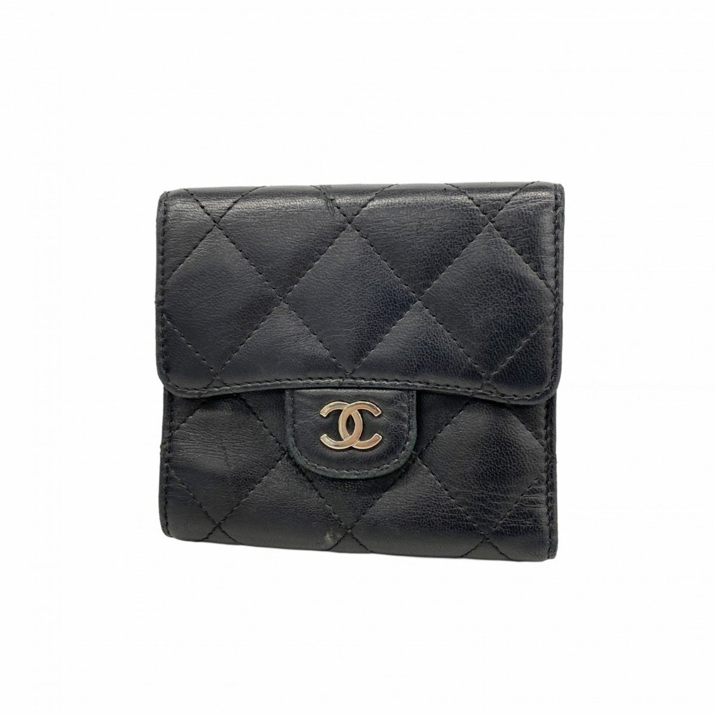 Chanel Matelasse Tri-Fold Wallet In Lambskin
