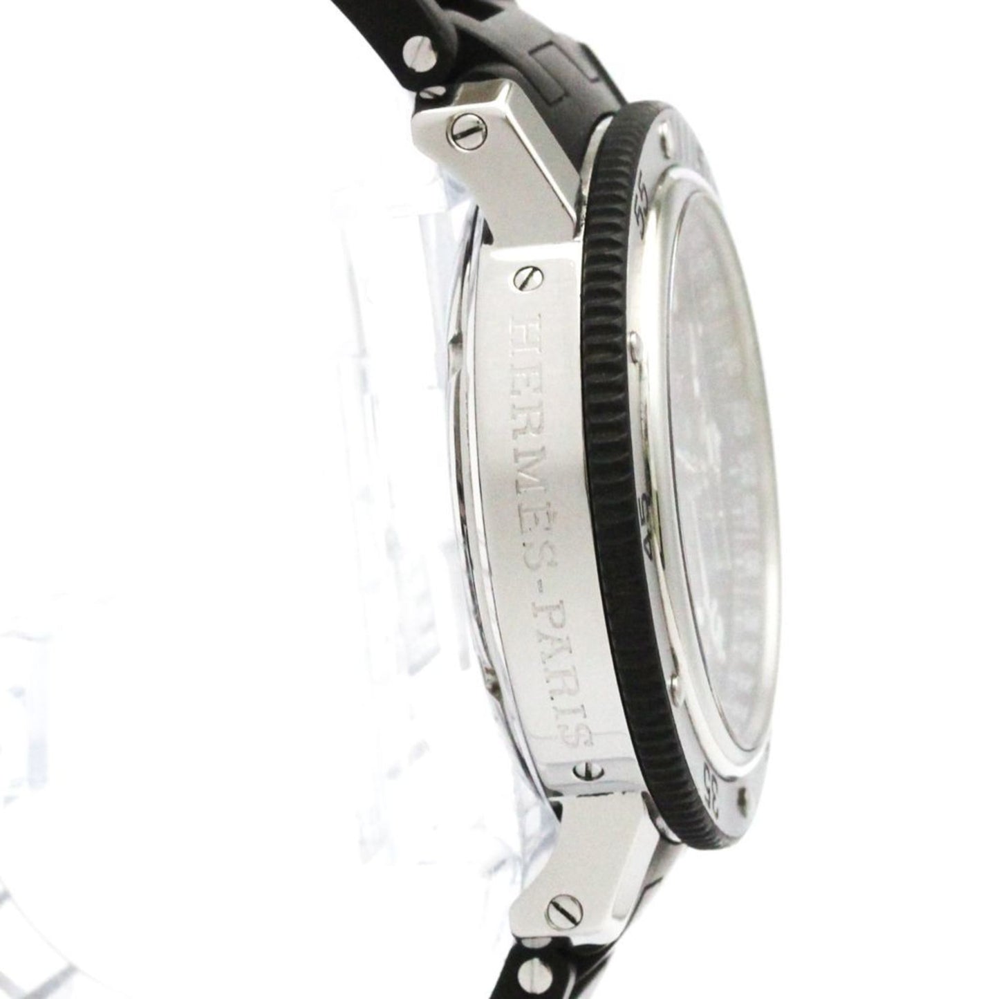 Hermes Clipper Diver Steel Rubber Quartz