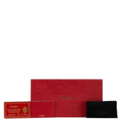 Cartier Happy Birthday Long Wallet Black Enamel