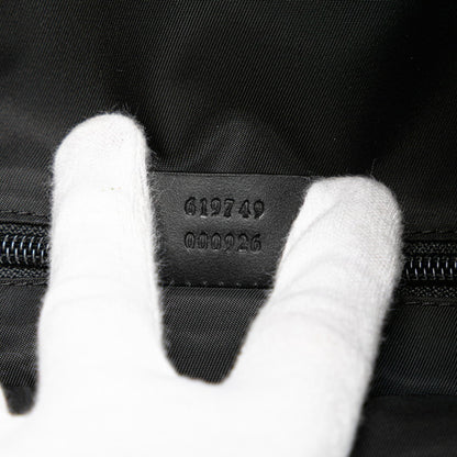 Gucci Sherry Line Backpack 619749 Black Nylon Leather