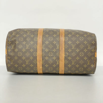 Louis Vuitton Monogram Keepall Bandouliere 45 Boston Bag M41418 Brown