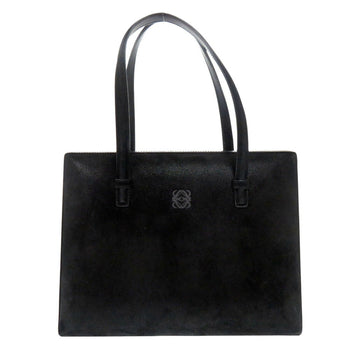 Loewe Anagram Suede/Leather Black Handbag 1539Loewe