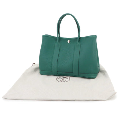 Hermes Herms Garden Party 30 Tpm Tote Bag In Negonda Malachite
