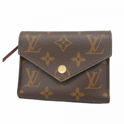 Louis Vuitton Monogram Victorine Tri-Fold Wallet M62472 Brown