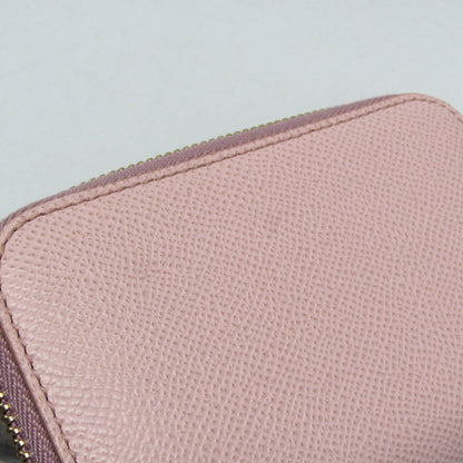 Salvatore Ferragamo Vara Iy-22D288 Leather Card Case Light Pink