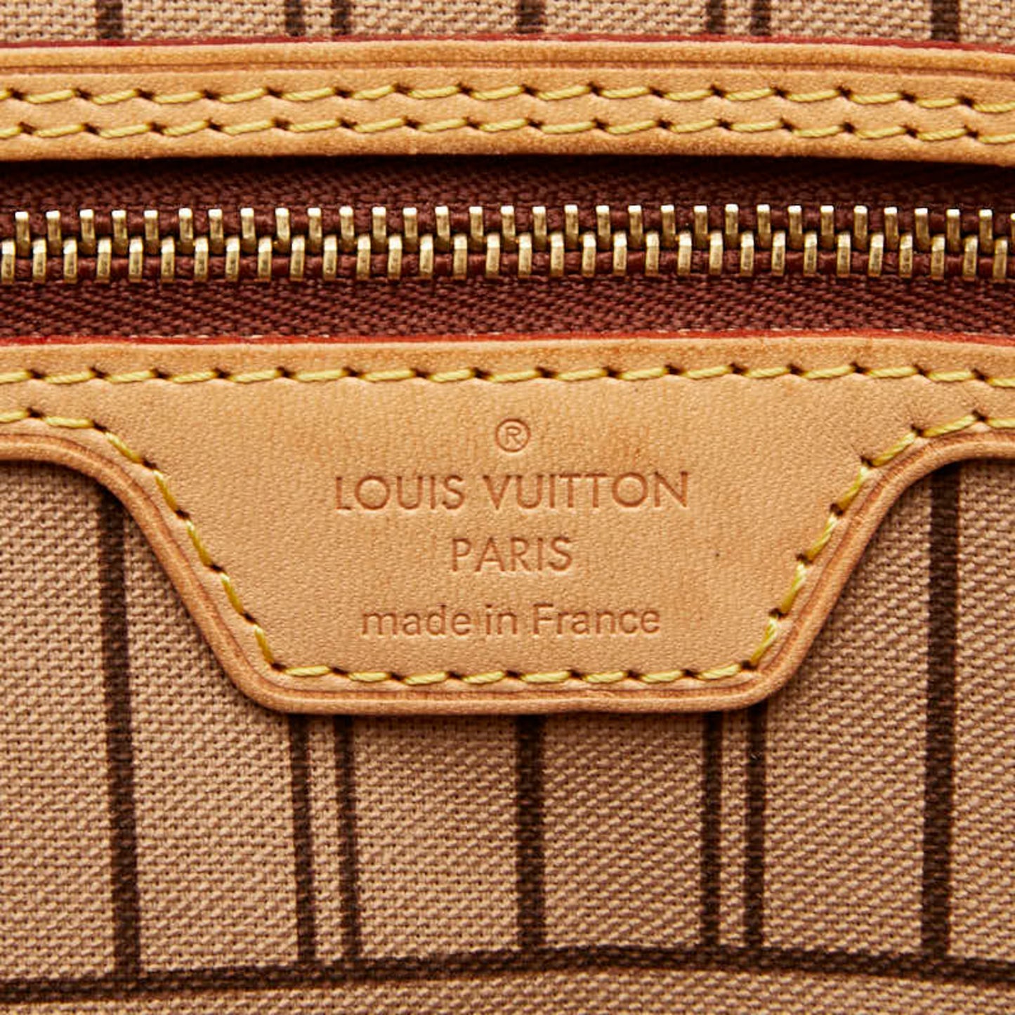 Louis Vuitton Monogram Neverfull Mm Shoulder Bag Tote M40156 Brown Leather