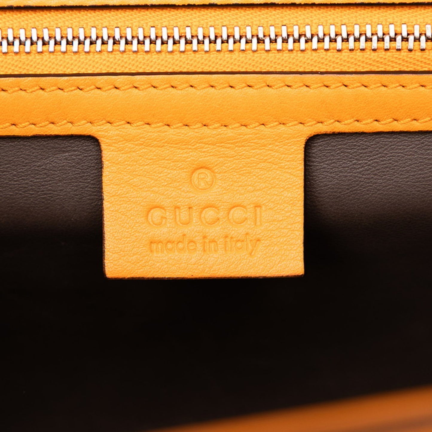 Gucci Interlocking G Chain Shoulder Bag 387604 Orange