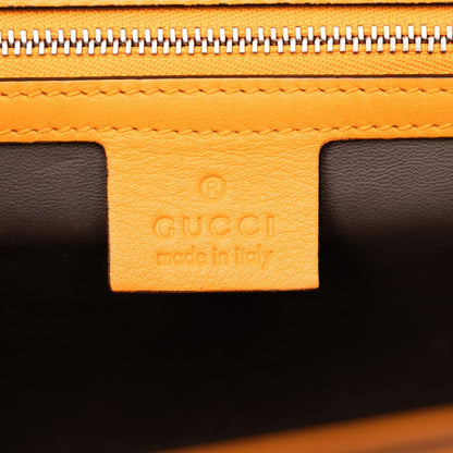 Gucci Interlocking G Chain Shoulder Bag 387604 Orange