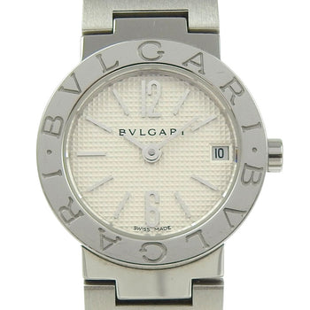 Bvlgari Watch Bb23Ss Stainless Steel Quartz Analog Display White Dial
